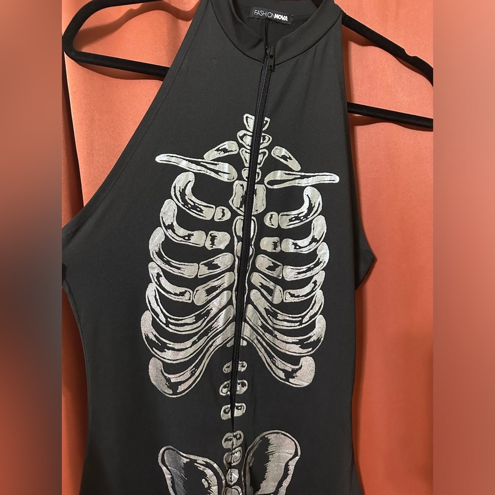 New! Fashion Nova Sexy Skeleton Costume 1x/2x Plus Size Halloween - Picture 5 of 11